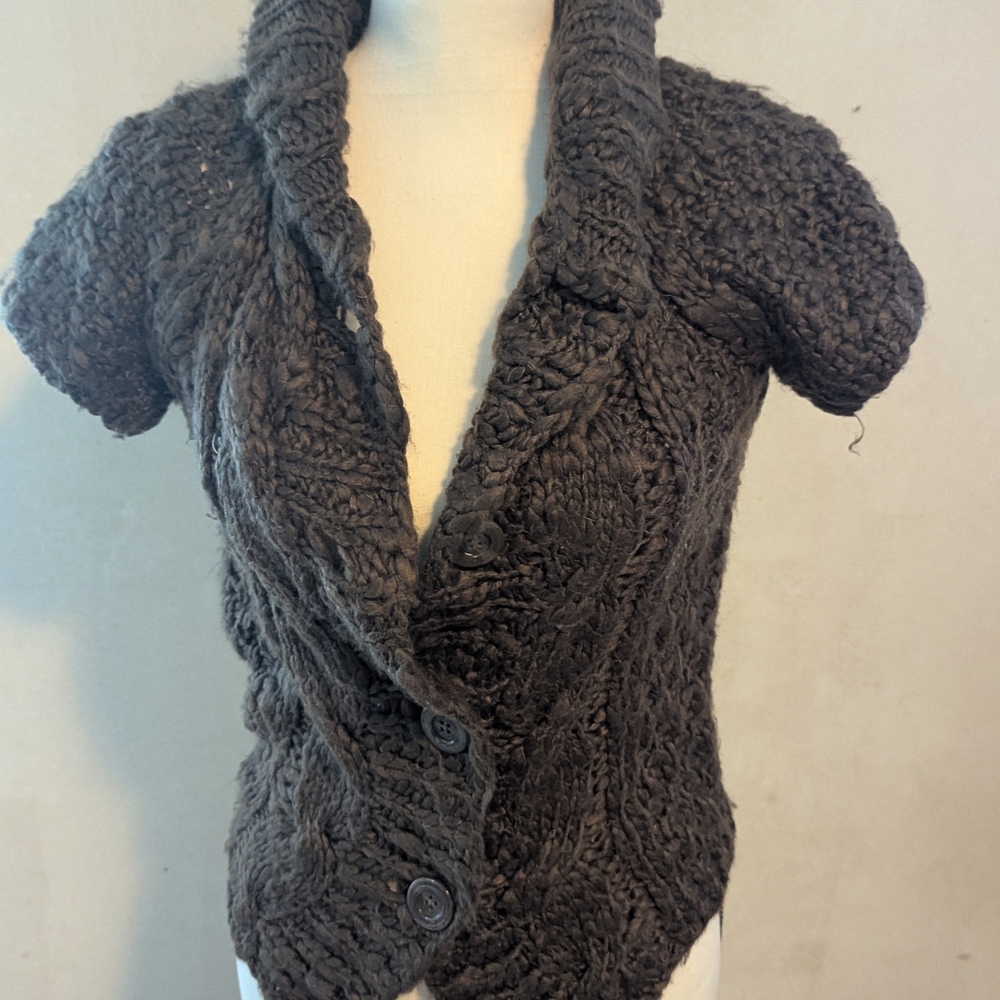 Vivienne Tam Charcoal Knit Cardigan